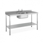 Single Bowl Double Drainer Sink complete with Stand
