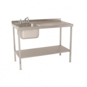 Single Bowl Single Drainer Sink complete with Stand